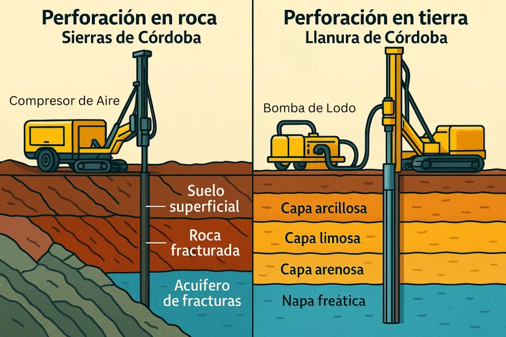 tipos de perforaciones en cordoba