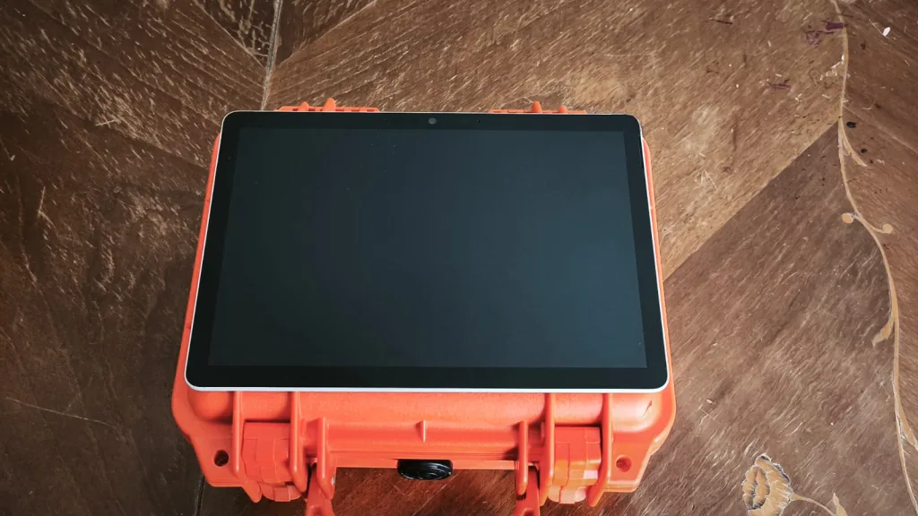 geoelectrica con tablet