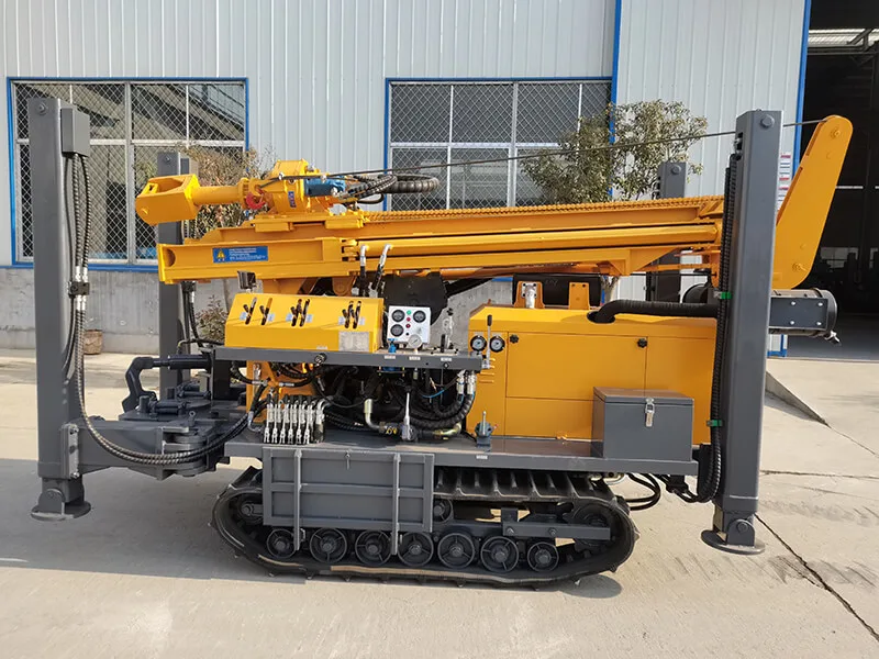 Perforadora TORKEN TK180 operando pozo profundo con martillo DTH