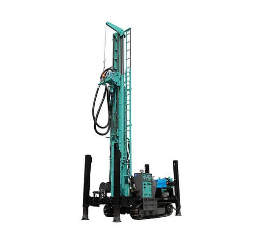 TK280 cabezal y boom Perforadora TORKEN TK280 detalle del cabezal de perforación y boom doble cilindro